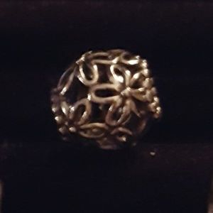 Authentic Pandora Flower Openworks Charm
